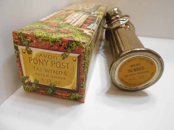 Vintage Avon Pony Post (16-B) Tai Winds After Shave