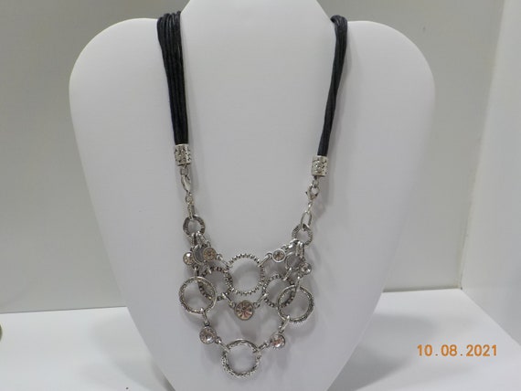 Vintage Premier Designs Choker Necklace (5809) Rh… - image 2