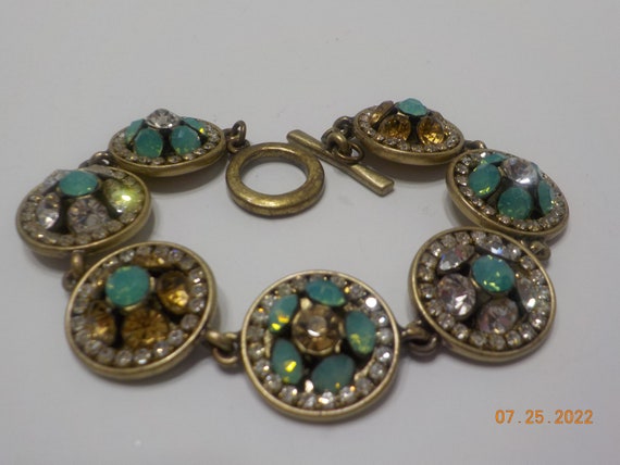 Vintage Rhinestone Bracelet (2423) Loaded With Sp… - image 4