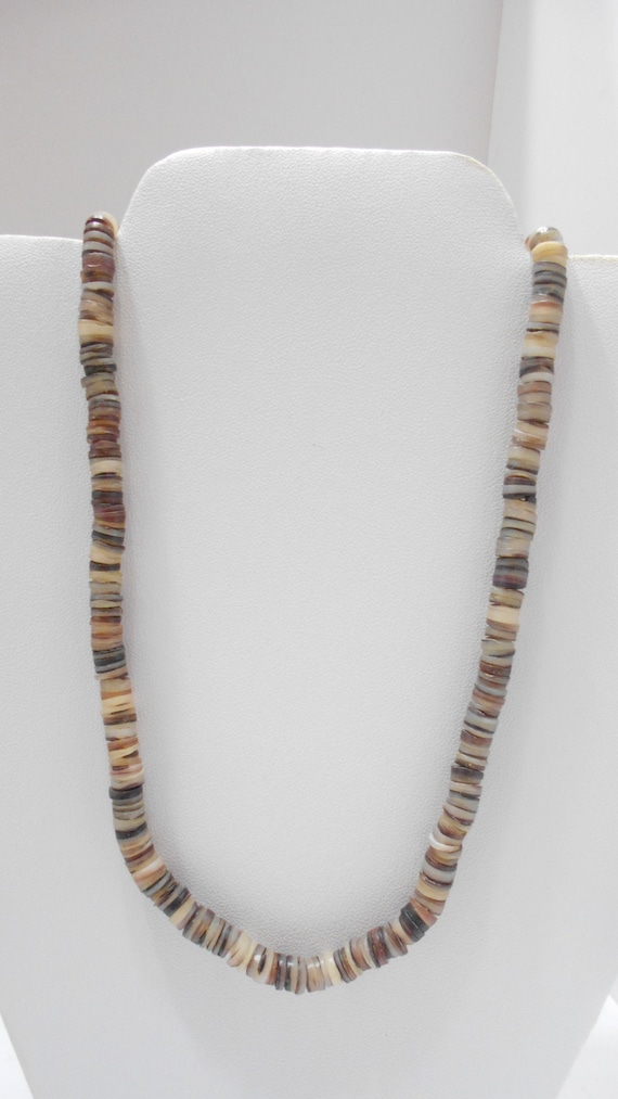 Vintage 18 Heishi Beaded Necklace 6000 Etsy Australia