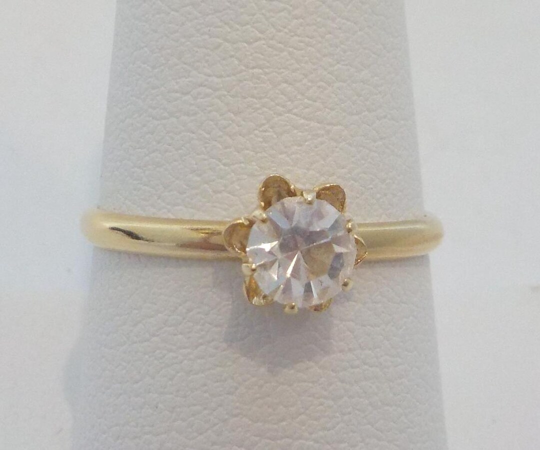 Vintage Clear Rhinestone Ring (2019) Size 9 - Etsy