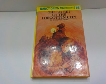Vintage 1992 Printing, The Secret Of The Forgotten City (CL) Nancy Drew Mystery Stories #52