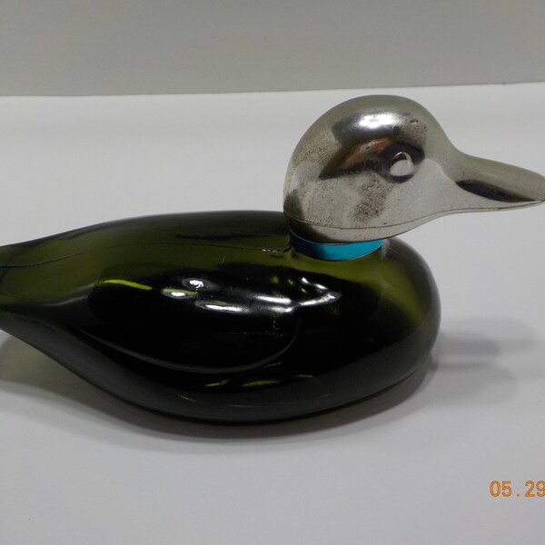 Vintage Avon Mallard Duck Decanter (24) Empty Decanter