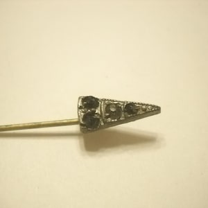 Vintage Art Deco 1930s Rhinestone Stick Pin image 3