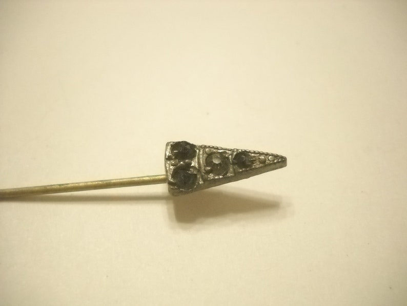 Vintage Art Deco 1930s Rhinestone Stick Pin image 3