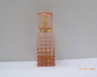 Vintage Avon Cologne Spray--Great Fragrance--Working Sprayer--No Label Indicating Fragrance--Gorgeous Pink Square Glass Bottle