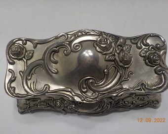 Vintage Godinger Silver Plated Jewelry Casket (21) Loaded