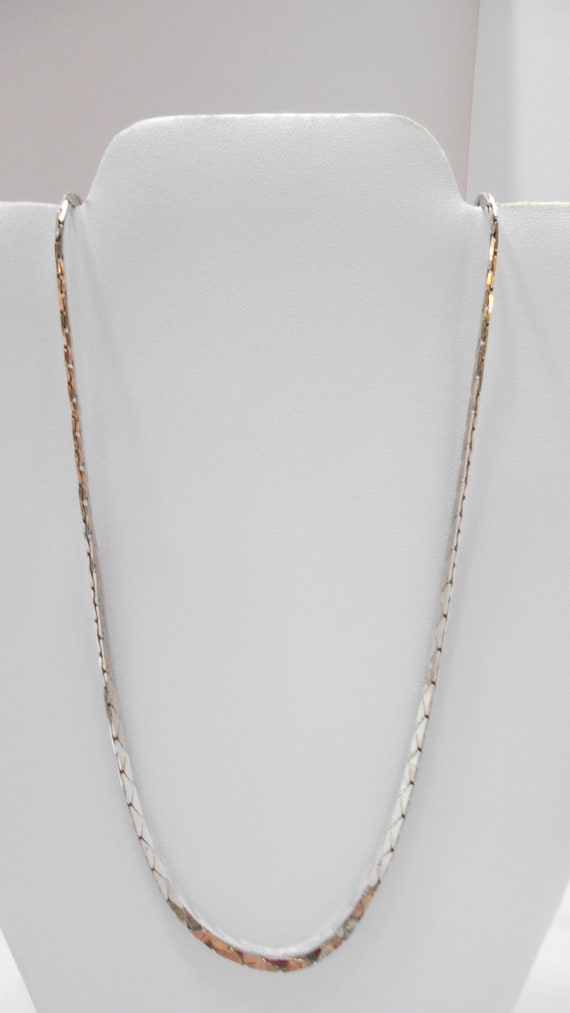 Vintage 30" Silver Tone Chain Necklace (5853) Kore