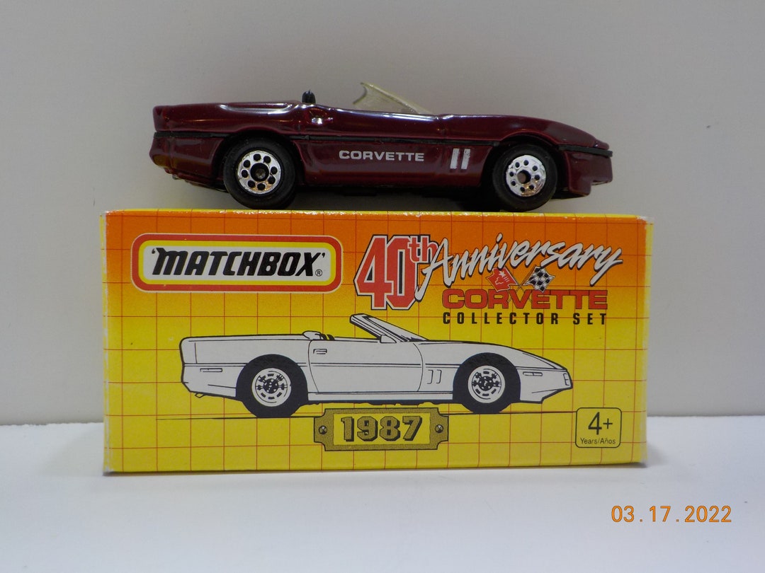 Vintage Matchbox 40th Anniversary Corvette 16 1987 Corvette