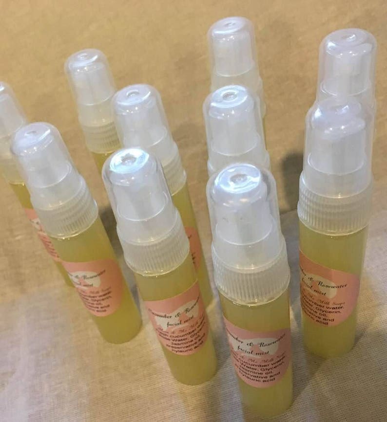 Hydrating Face Mist Cucumber & Rosewater/hair Face and Neck Etsy