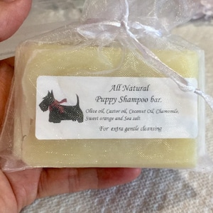 All Natural Shampoo bars for puppies and dogs/ Bastille Bath Soap for puppy