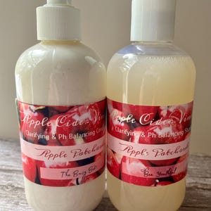 Champú de vinagre de sidra de manzana Cuidado del cabello totalmente natural Este listado es solo para champú