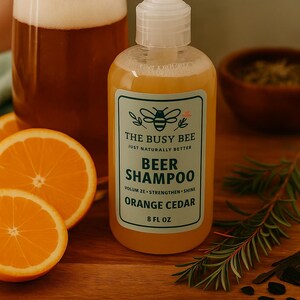 Beer Shampoo for volume and shine All-natural hair care with real beer