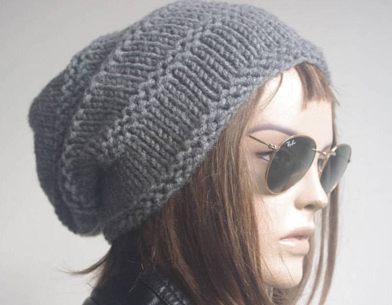 winter hat hats womens hats MENS HATS dark gray knit hat beanie women womens hats winter winter hats slouchy hat knitted hat