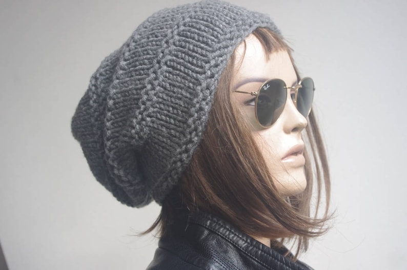 winter hat hats womens hats MENS HATS dark gray knit hat beanie women womens hats winter winter hats slouchy hat knitted hat