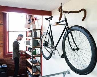 Bike Hanger Rack Saving Space for Your Home or Garage FLYHOME Bike Wall Mount Bicycle Wheel Pedal Fixation Wall Mount Wall Mounted for MTB Road Bike