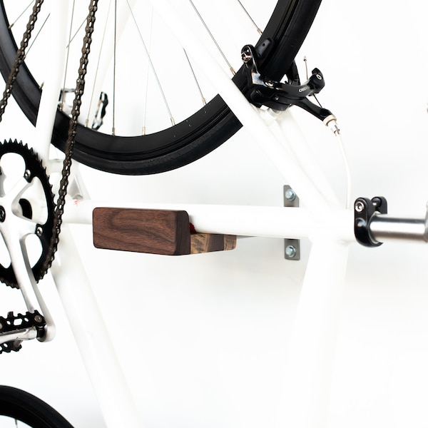 Cosmetic Blemish - Discounted - Bicycle Hanger Rack Wall Mount Wood Steel