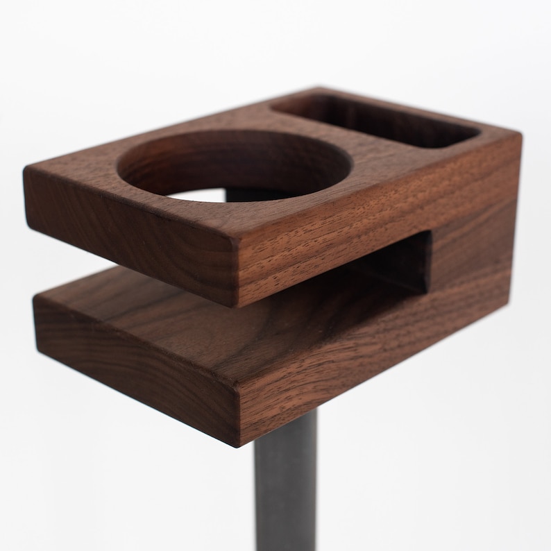 Micro End Table Side Table Night Stand Cup and Phone Holder image 4