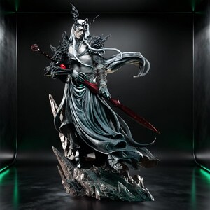 Rey Elfo Oscuro - Escultura de Elric (archivo STL para impresión 3D en resina)
