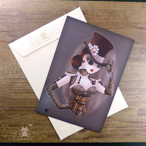 Impresión steampunk de Postcard Steam T