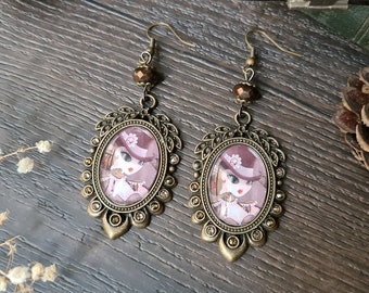 Steam T earrings // Steampunk fanart