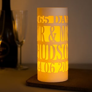 Paper cut 1st anniversary Luminary decoration 365 DAYS image 2