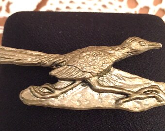 Road Runner Magnet, Gold Plated, Tuscon Arizona Souvenir