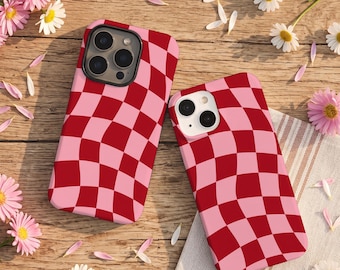 Red plaid series cute Phone Case iPhone Cover For iPhone 17/16/15/14/13/12 Pro Max 16/15/14 Plus 12/13 Mini X XS XR SE 16e 17 Pro 17 Air