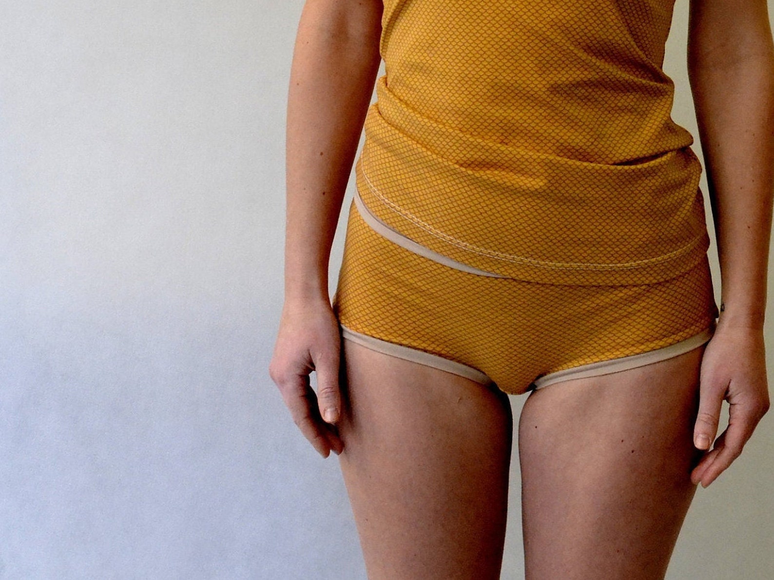 Organic Cotton Panties with Clamshell Pattern Etsy