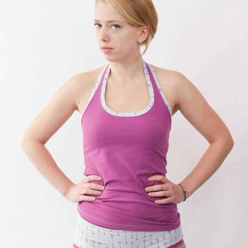 hot pink halter top