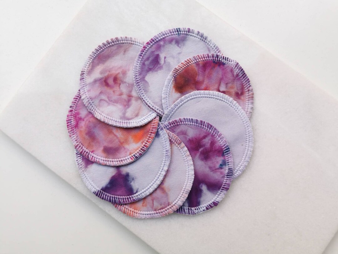 Washable Make up Pads Set of 8 Ice Dye Etsy UK