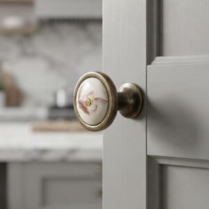 DIY Drawer Knobs, Handmade Decor Flower Dresser Pulls, Vintage Furniture Cabinet Hardware