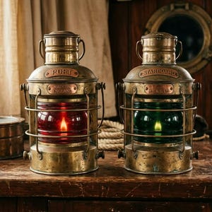 Nautical Red and Green Lights - Etsy