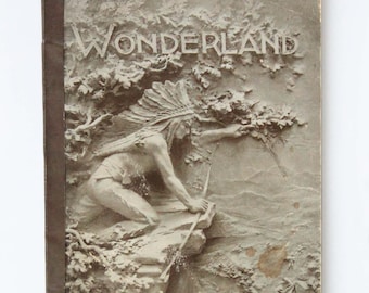 Wonderland 1900 - Lewis and Clark Expedition Antiquarian Softcover Book Tributary to the Northern Pacific Railway by Olin D Wheeler