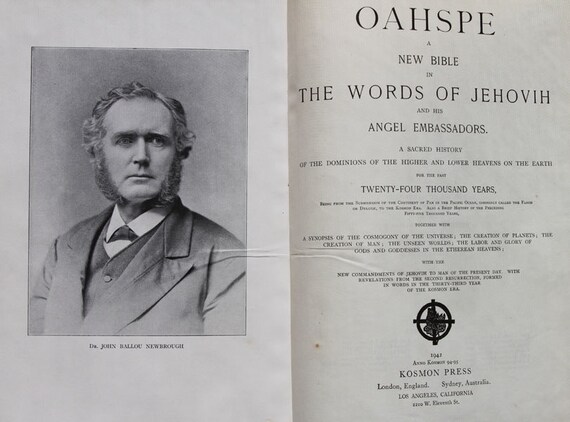 Oahspe - A New Bible - by John Ballou Newbrough - 1943 Seventh