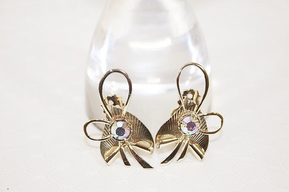 Vintage Rhinestone Earrings Elegant Vintage Earrings Casual Vintage Rhinestone Earrings