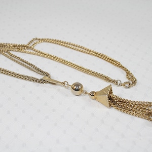 Vintage Tassel Necklace Double Chain Necklace Oriental Style Tassel Necklace Boho Style Retro Style Timeless Style