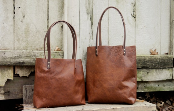 Handmade leather tote bags usa hotsell