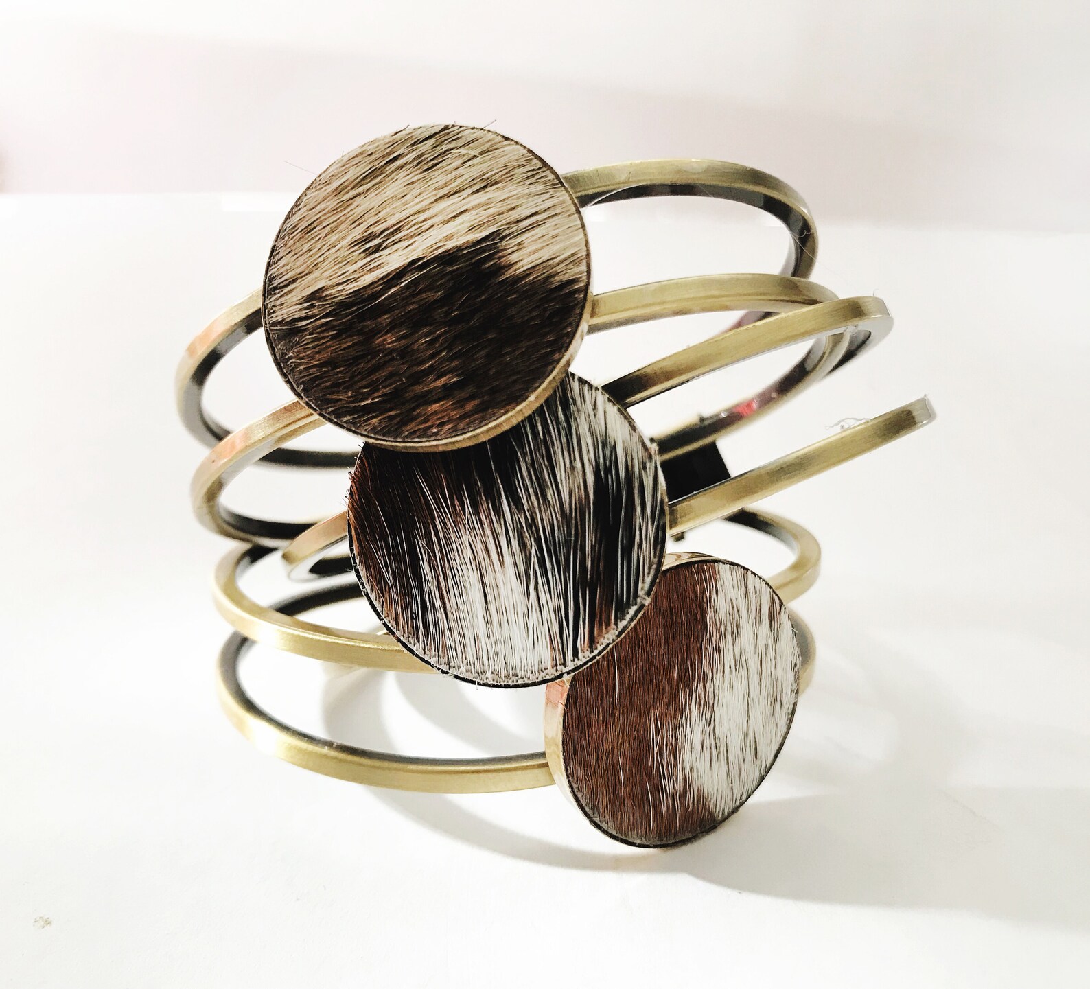 Cowhide Bracelet Cowhide Jewelry Ready to Ship Etsy