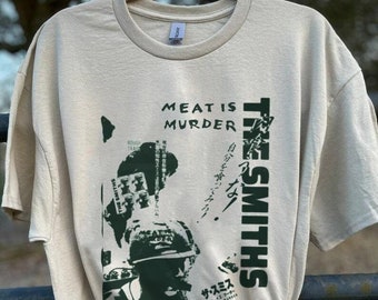 The Smiths - Meat is Murder (Japanese) (green variant) vintage T-shirt, The Smiths T-shirt Gift for men women unisex t-shirt