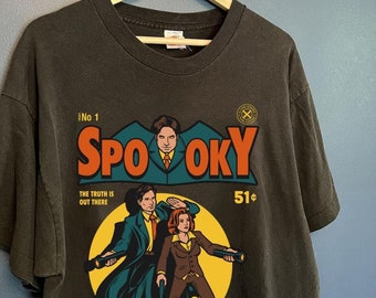 The X-files Spooky Inpsired Tee, Retro The X-files Movie Tee