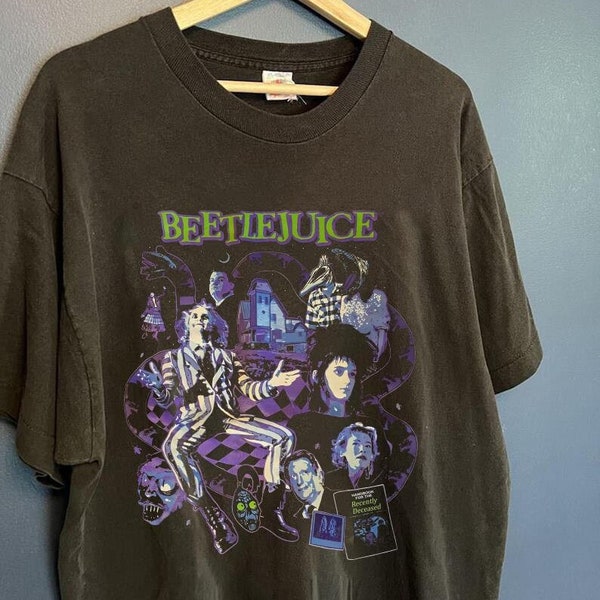 Beetlejuice 1988 Film Shirt, Vintage Horror Beetlejuice Shirt