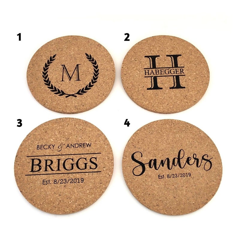 Personalized Custom Cork Trivet Personalized and Permanently Etsy