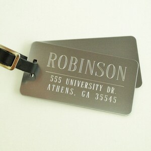 Personalized Luggage Tags Set of Two