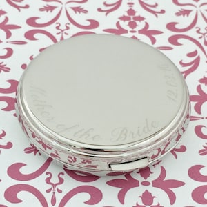 Mother of the Bride Compact Mirror - Personalized Bridesmaid Gift, Mother of the Bride Gift