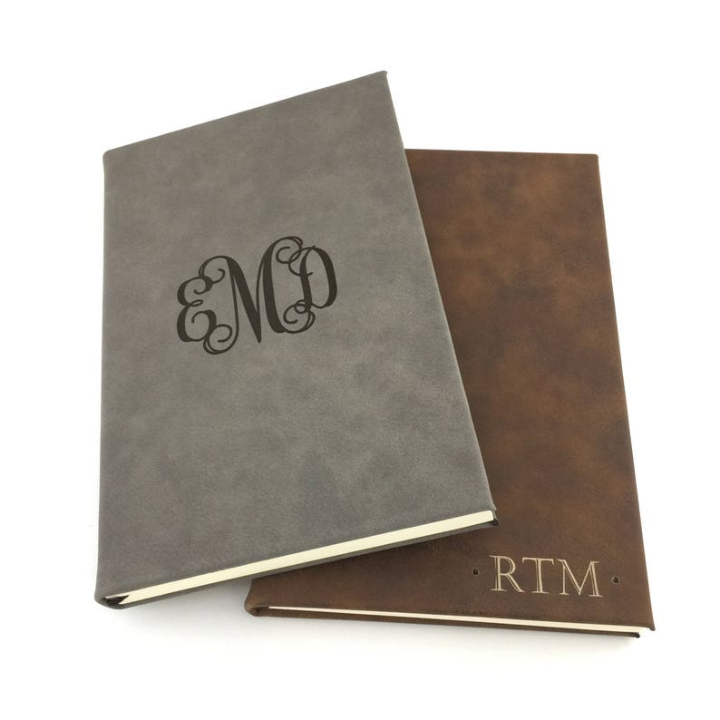 Personalized Journal Diary Monogram Bullet Journal Lined Etsy