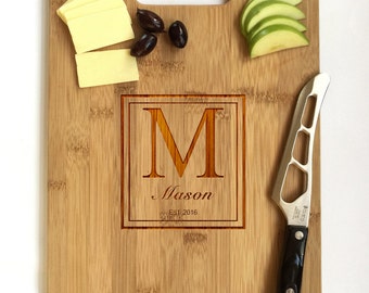 Personalized Cutting Board Wedding Gift, Monogram Cutting Board, Custom Cutting Board Wedding, Realtor Closing Gifts