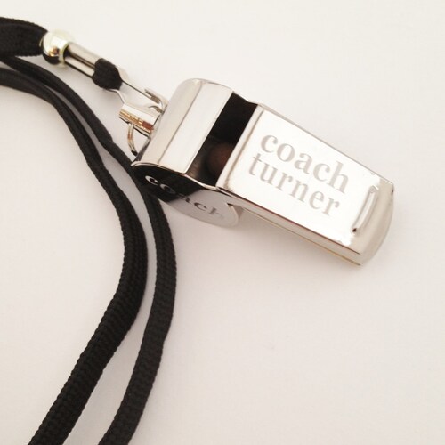 Personalized Whistle Engraved Coaches Gift Etsy