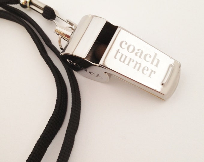Personalized Whistle Engraved Coaches Gift