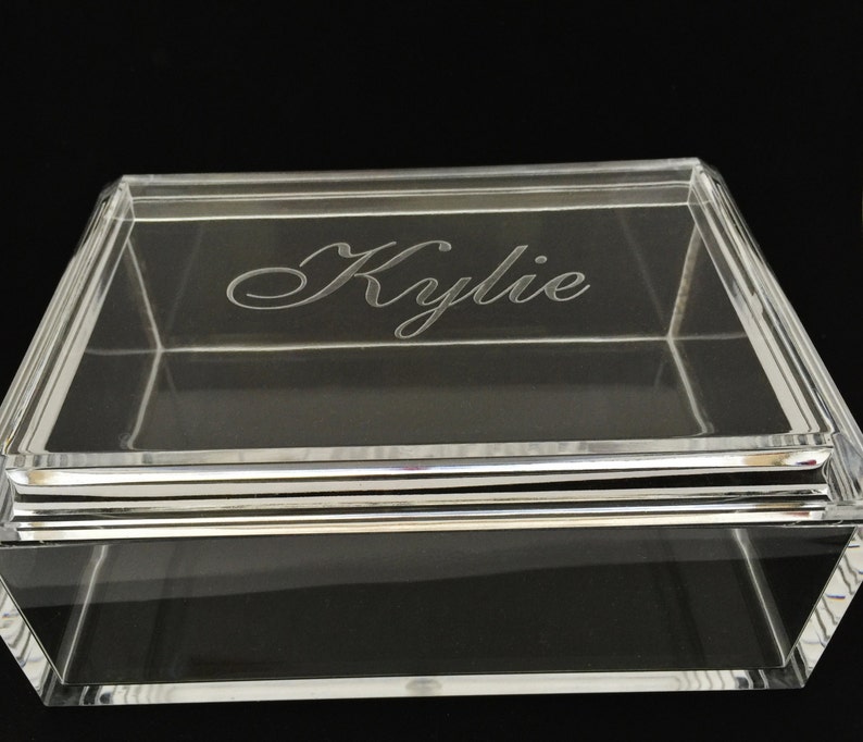 Monogram Jewelry Box Acrylic Box Jewelry Box Personalized Jewelry Boxes Women Acrylic Jewelry Tray Graduation Present